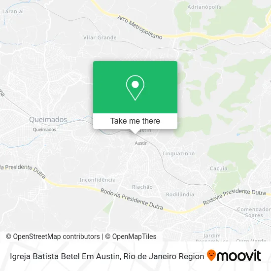 Igreja Batista Betel Em Austin map