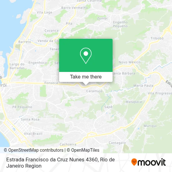 Estrada Francisco da Cruz Nunes 4360 map