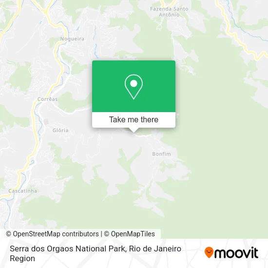 Serra dos Orgaos National Park map