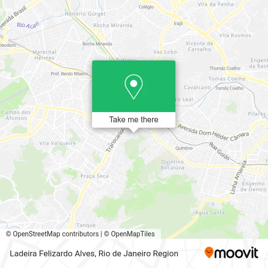 Ladeira Felizardo Alves map