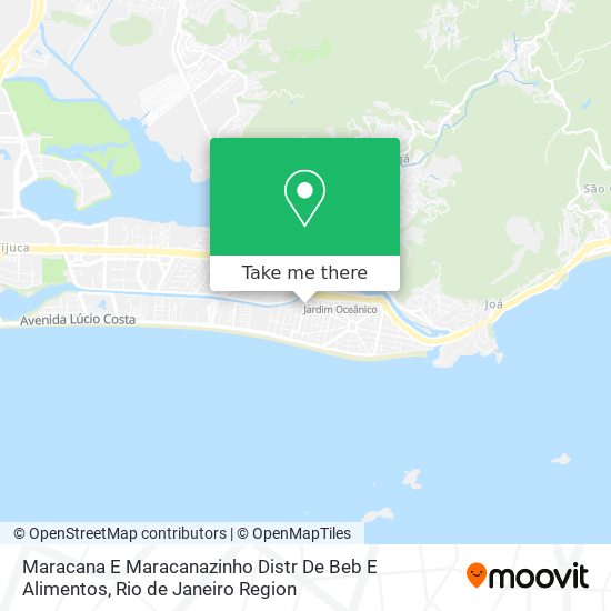 Maracana E Maracanazinho Distr De Beb E Alimentos map