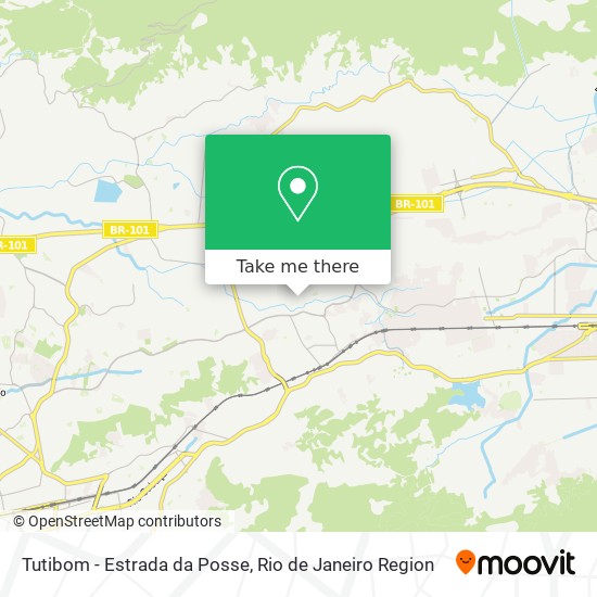 Tutibom - Estrada da Posse map
