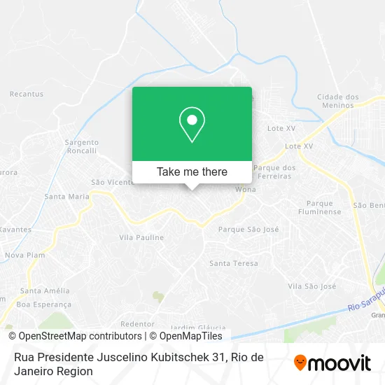 Rua Presidente Juscelino Kubitschek 31 map