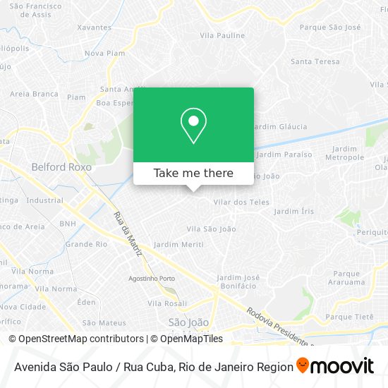 Avenida São Paulo / Rua Cuba map