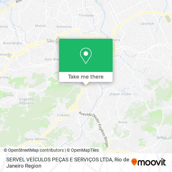 Mapa SERVEL VEÍCULOS PEÇAS E SERVIÇOS LTDA