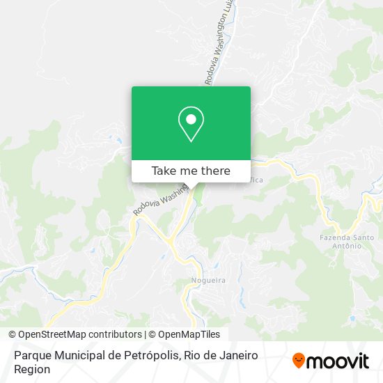 Parque Municipal de Petrópolis map