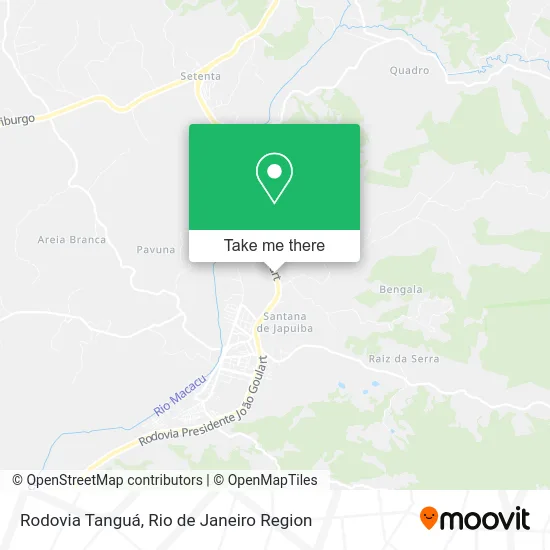 Rodovia Tanguá map