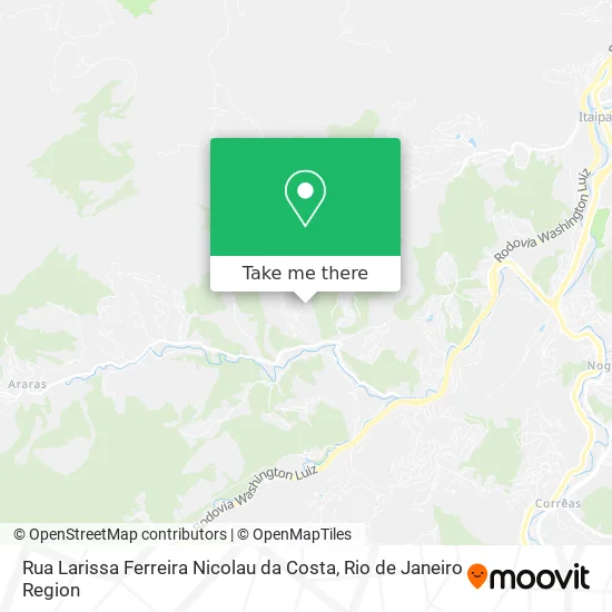 Rua Larissa Ferreira Nicolau da Costa map