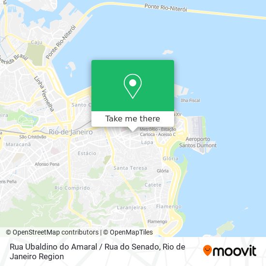 Mapa Rua Ubaldino do Amaral / Rua do Senado