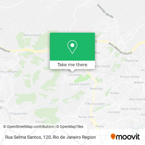 Mapa Rua Selma Santos, 120