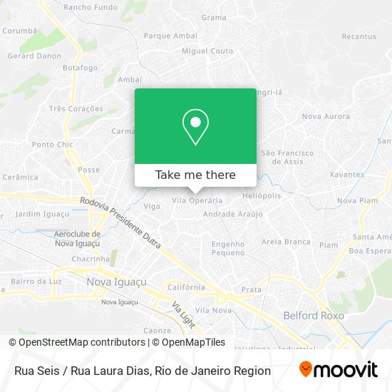 Mapa Rua Seis / Rua Laura Dias