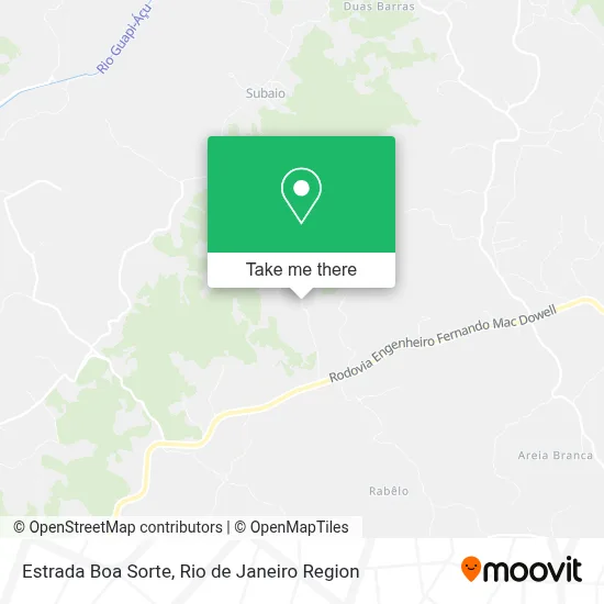 Estrada Boa Sorte map