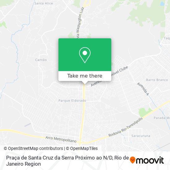 Praça de Santa Cruz da Serra Próximo ao N / D map