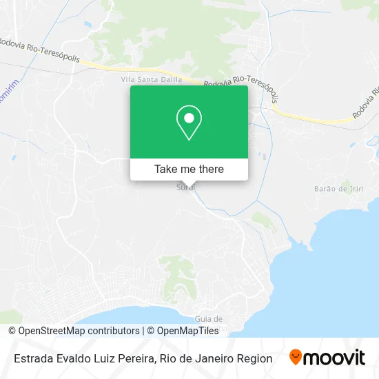 Estrada Evaldo Luiz Pereira map