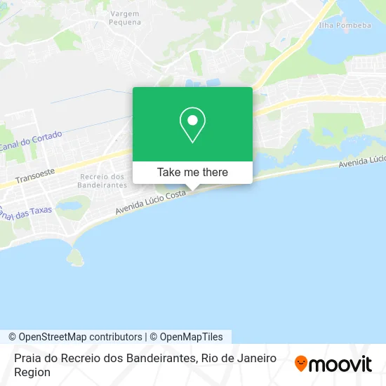 Praia do Recreio dos Bandeirantes map