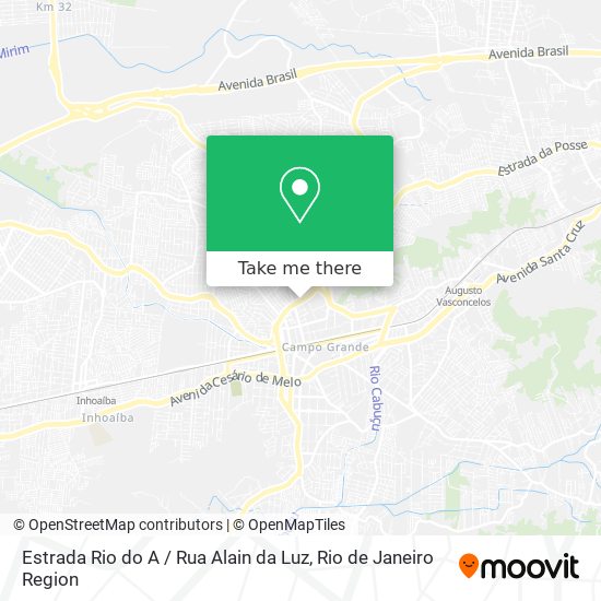Estrada Rio do A / Rua Alain da Luz map