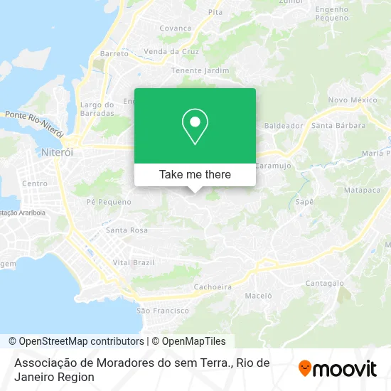 Associação de Moradores do sem Terra. map