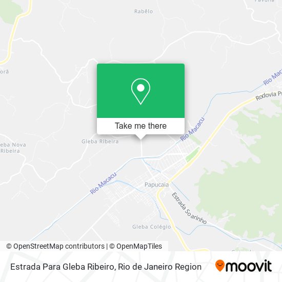 Estrada Para Gleba Ribeiro map