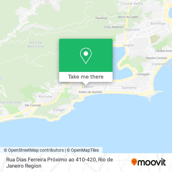 Rua Dias Ferreira Próximo ao 410-420 map