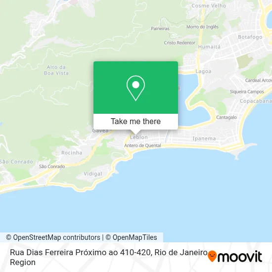 Rua Dias Ferreira Próximo ao 410-420 map