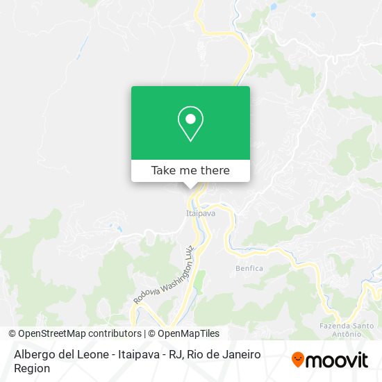 Albergo del Leone - Itaipava - RJ map