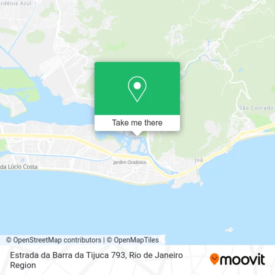 Estrada da Barra da Tijuca 793 map