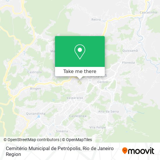 Cemitério Municipal de Petrópolis map