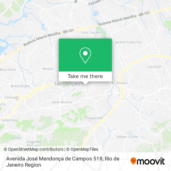 Mapa Avenida José Mendonça de Campos 518