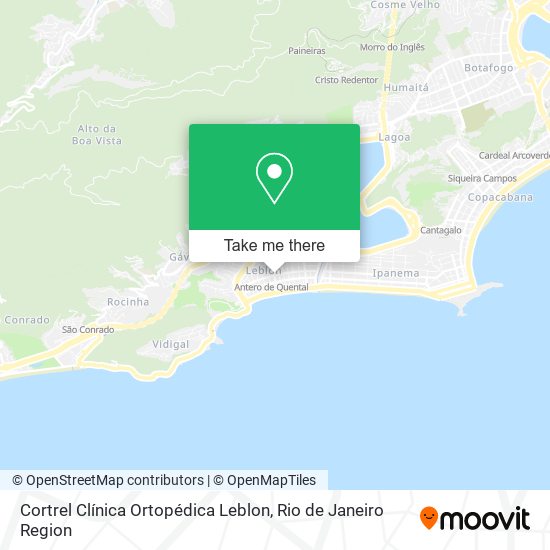 Cortrel Clínica Ortopédica Leblon map