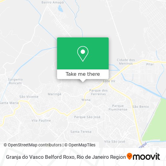 Granja do Vasco Belford Roxo map