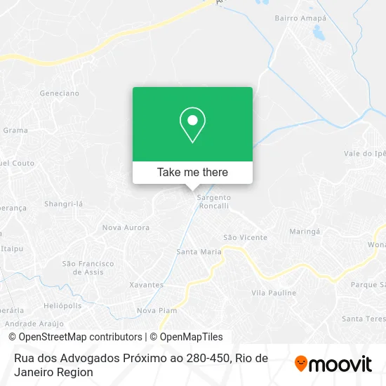 Rua dos Advogados Próximo ao 280-450 map