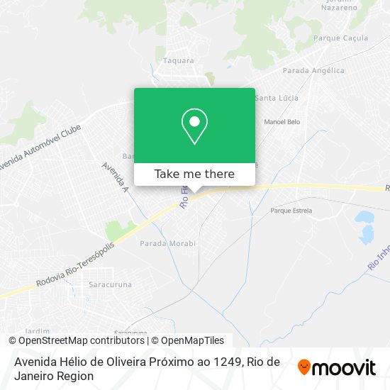 Mapa Avenida Hélio de Oliveira Próximo ao 1249