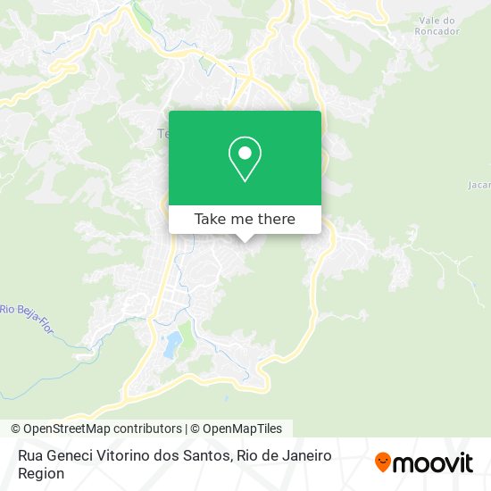 Rua Geneci Vitorino dos Santos map