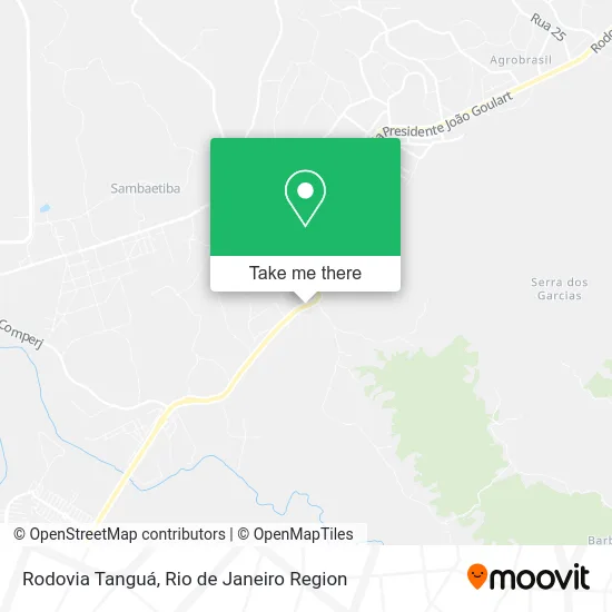 Rodovia Tanguá map
