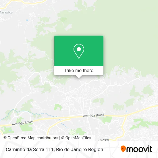Caminho da Serra 111 map