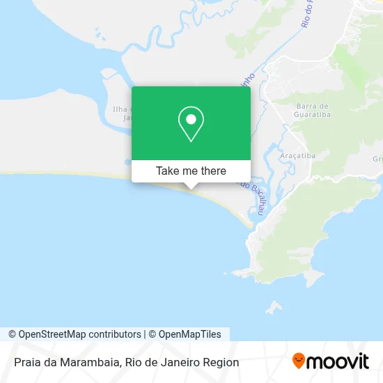 Praia da Marambaia map