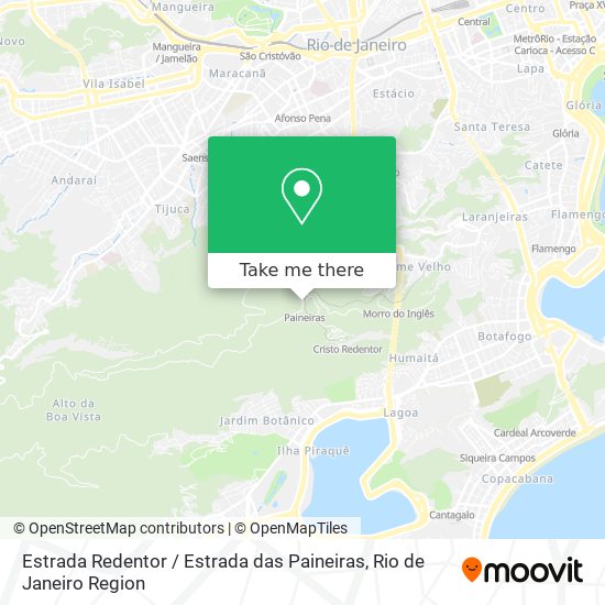 Estrada Redentor / Estrada das Paineiras map