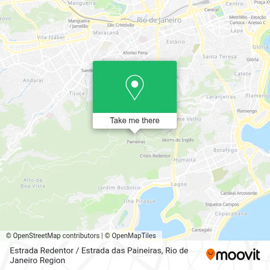 Estrada Redentor / Estrada das Paineiras map