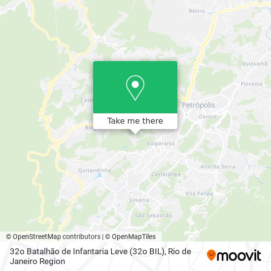 32o Batalhão de Infantaria Leve (32o BIL) map
