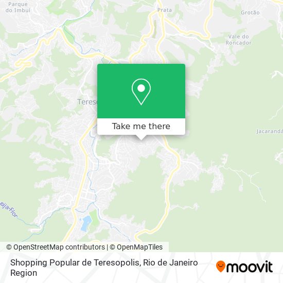 Shopping Popular de Teresopolis map