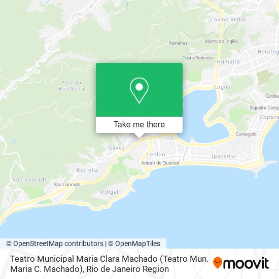 Mapa Teatro Municipal Maria Clara Machado (Teatro Mun. Maria C. Machado)