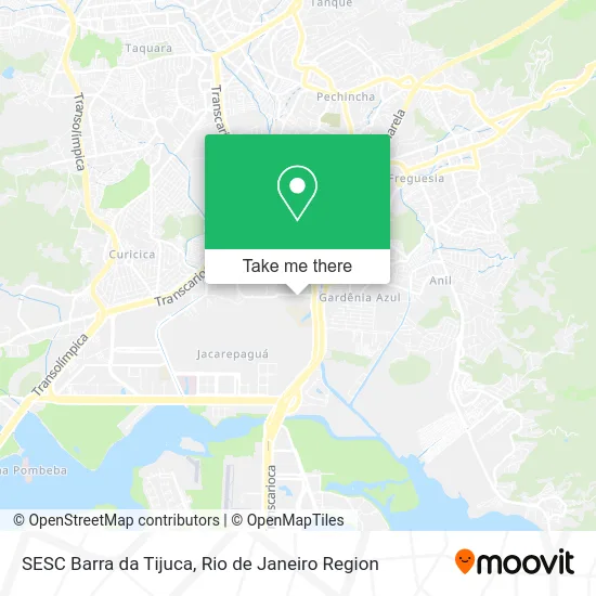 SESC Barra da Tijuca map