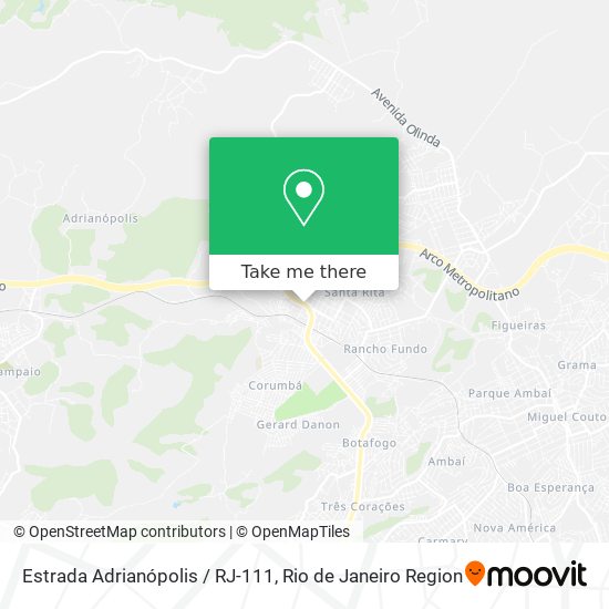 Estrada Adrianópolis / RJ-111 map
