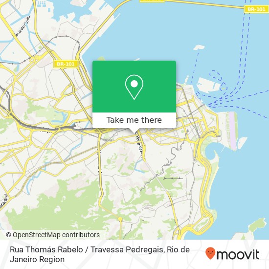 Mapa Rua Thomás Rabelo / Travessa Pedregais