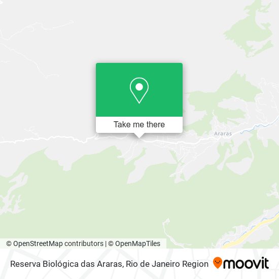 Mapa Reserva Biológica das Araras