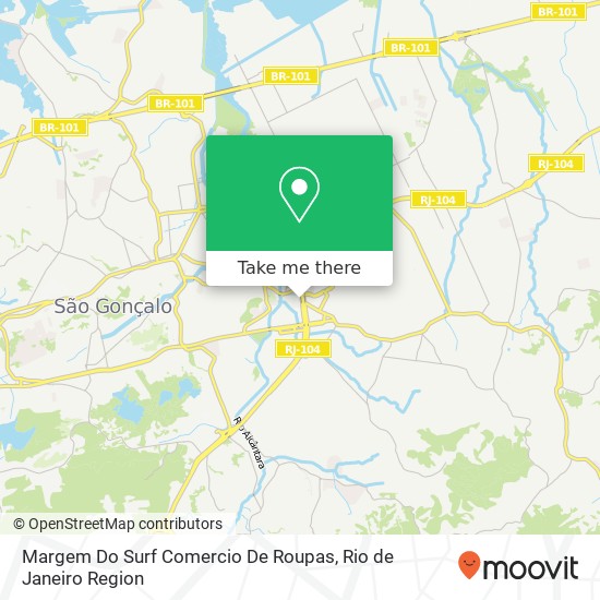 Margem Do Surf Comercio De Roupas map