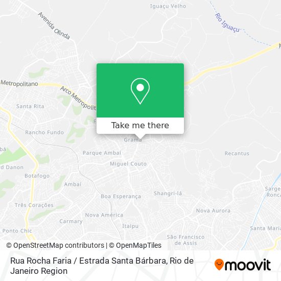 Rua Rocha Faria / Estrada Santa Bárbara map