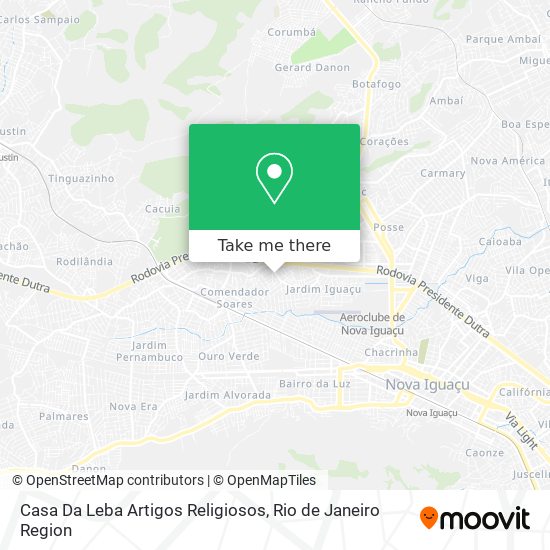 Casa Da Leba Artigos Religiosos map