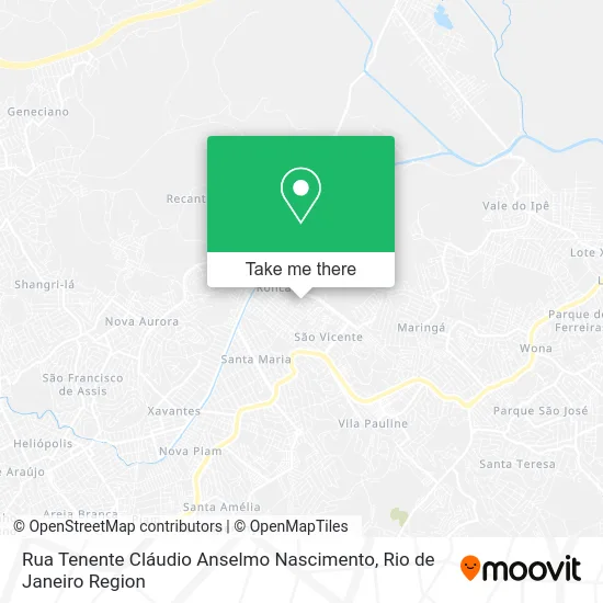 Rua Tenente Cláudio Anselmo Nascimento map