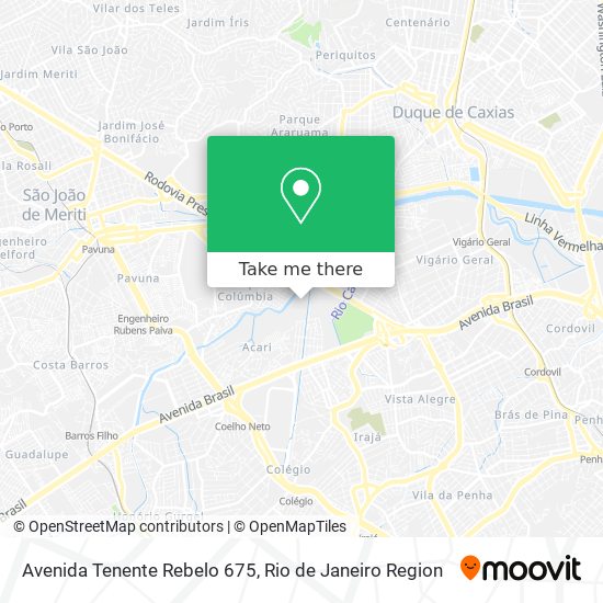 Avenida Tenente Rebelo 675 map
